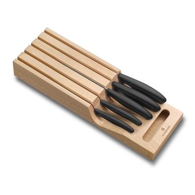 Swiss Classic, Schubladen-Messerhalter, Buchenholz, 5tlg
