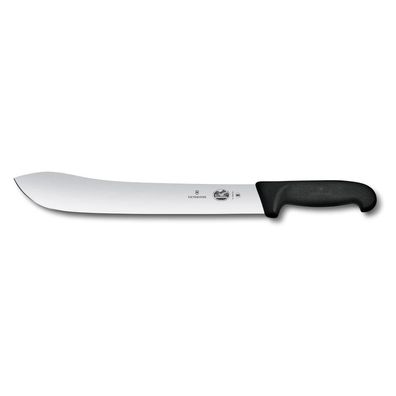 Fibrox, Fleischermesser, 31cm, gerade, schwarz, Blister