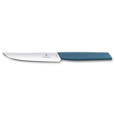 Swiss Modern, Steakmesser, 12cm, gerade, cornflower