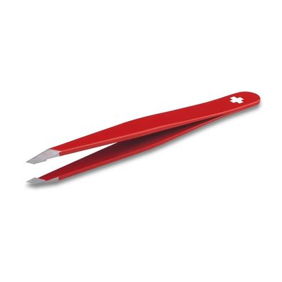 Pinzette Rubis, schräg, rot
