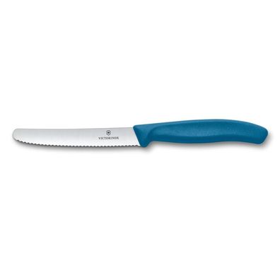Swiss Classic, Tomaten & Tafelmesser, 11cm, Wellen, blau