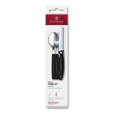 Classic, Picknick Set, 3tlg, schwarz