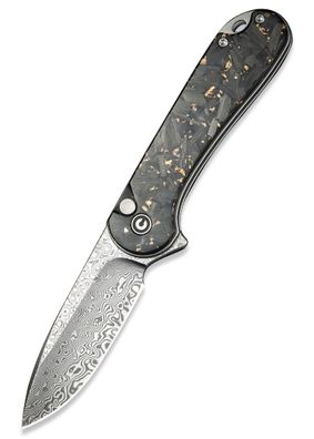 Civivi Button Lock Elementum Ii Carbon Fiber & Resin Handle, Taschenmesser