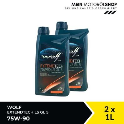Wolf ExtendTech 75W-90 LS GL 5 Getriebeöl 2x1 Liter