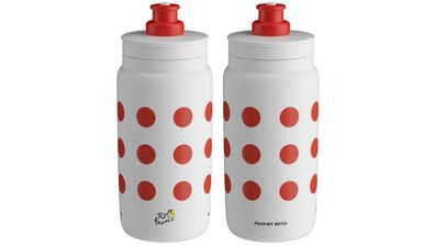 ELITE Trinkflasche "Fly Tour de France"S E FRANCE RED POLKA 550ML