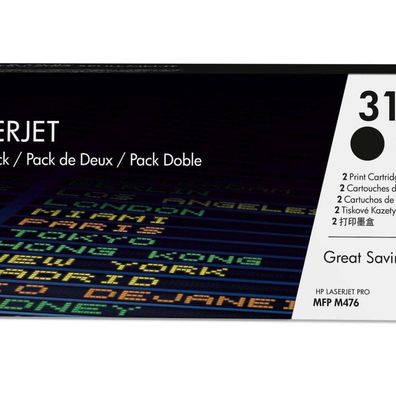 HP HP Toner 312XD / CF380XD Schwarz Doppelpack