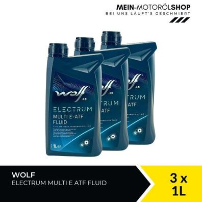 Wolf Electrum Multi E-ATF Fluid 3x1 Liter