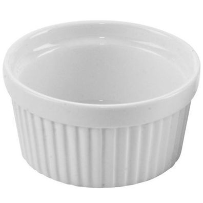 Weiße Porzellan-Backform, 9 cm, 150 ml
