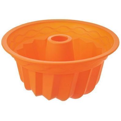 Silikon-Kuchenform mit Kamin, orange, Sillinie, 23,5 cm