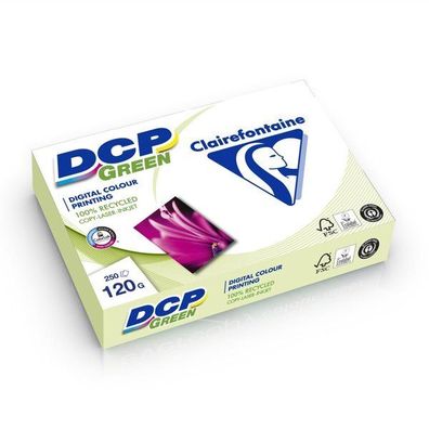 Clairefontaine DCP green 50027C - 120g/m² DIN-A4 - 250 Blatt Recycling-Papier weiß