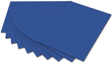 folia 6435 - Tonpapier königsblau, DIN A4, 130 g/qm, 100 Blatt - zum Basteln und krea