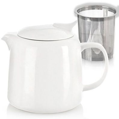 Porzellan-Teekanne mit Teesieb, 650 ml