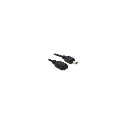 Delock USB Verl. Delock Mini-B -> Mini-B St/Bu 1.00m sw