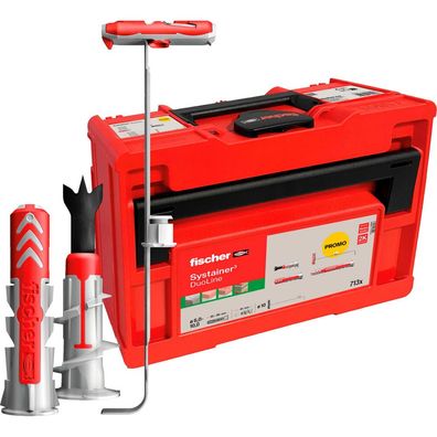 Dübel Duoline Tanos-Box M173 (Hellgrau/Rot, 713-Teilig)
