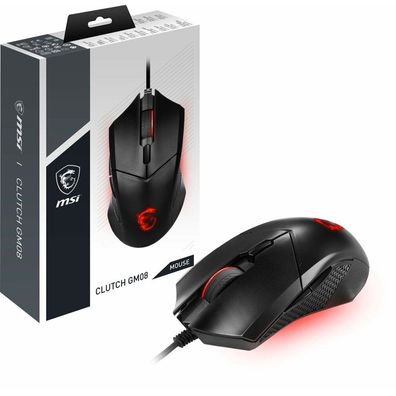 Maus MSI Clutch GM08 Gaming Maus, Black, USB