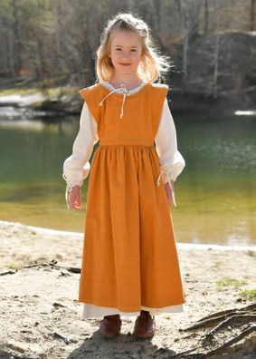 Kinder Mittelalterkleid, Überkleid Lilou, senfgelb