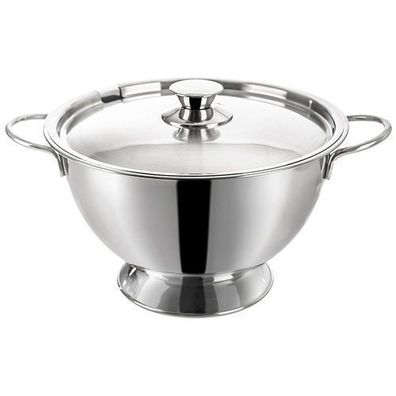 Suppenterrine aus Stahl mit Deckel, 4,5 l