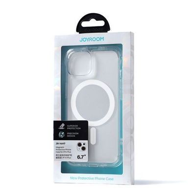 Joyroom Robuste MagSafe-Hülle mit Magnetischem Ständer für iPhone 14 Plus - Tran
