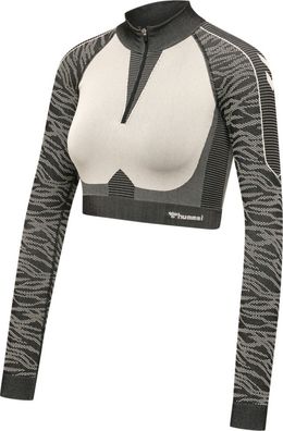 Hummel Damen Longsleeve Hmlmt Mila Seamless Crop Half Zip 215965
