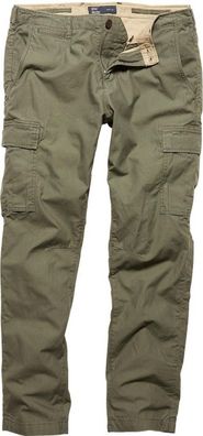 Vintage Industries Slimfit Cargohose Mallow Pants Olive