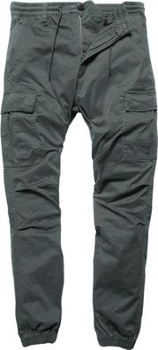 Vintage Industries Chino Hose Vince Cargo Jogger Grey