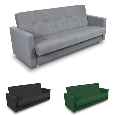 Schlafsofa Bettsofa Dave - Sofa mit Schlaffunktion und Bettkasten, Bett, Farbauswahl