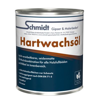 Schmidt® Hartwachsöl ? seidenmatter Holzschutz für Böden & Möbel 1