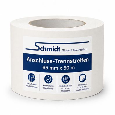 Schmidt® Anschluss-Trennstreifen 65 mm x 50 m