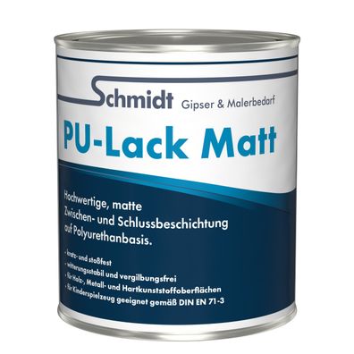 Schmidt PU-Lack matt ? Wasserbasierter Polyurethanlack für Holz,