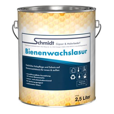 Schmidt Bienenwachslasur ? Holzschutzlasur für innen & außen 0,75