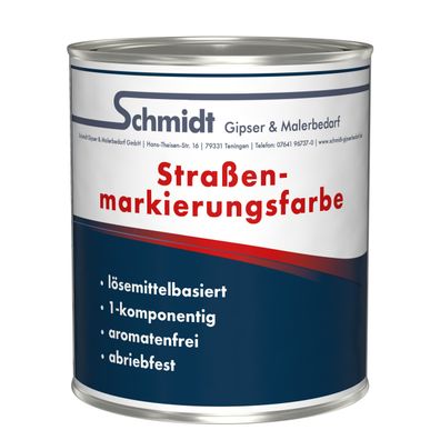Schmidt Straßenmarkierungsfarbe abriebfest für Asphalt & Beton