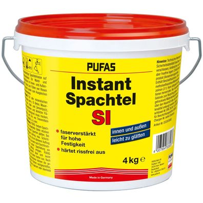 PUFAS Instant-Spachtel 4 kg ? Gebrauchsfertige Kunstharzspachtelmasse