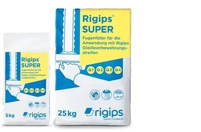 Rigips SUPER Fugenfüller ? kunststoffvergüteter Füll- & Feinspachtel