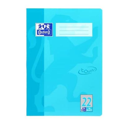OXFORD Schulheft Touch Lineatur 22 kariert DIN A4 ohne Rand, 16 Blatt