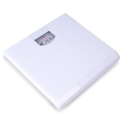 Weiße mechanische Badezimmerwaage 120 kg