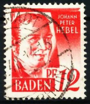 FZ BADEN 2. Ausgabe Spezialisiert Nr 18yI gestempelt X605EDE