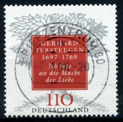 BRD 1997 Nr 1961 zentrisch gestempelt X6B160E