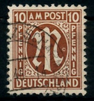 BIZONE AM-POST Nr 6z gestempelt X760B66