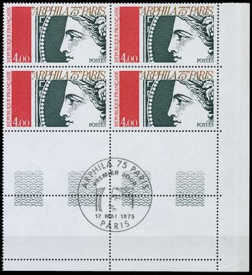 Frankreich 1975 Nr 1919L postfrisch Viererblock X61EDC2
