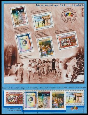 Frankreich Nr 3491-3495 postfrisch Kleinbg S25491E