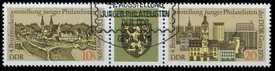 DDR Zusammendruck Nr WZd332 gestempelt 3ER STR X77AE46
