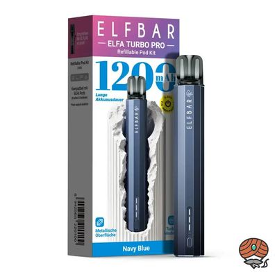 ELFBAR Elfa Turbo PRO Refillable Pod KIT, wiederbefüllbares Podsystem, Navy Blue