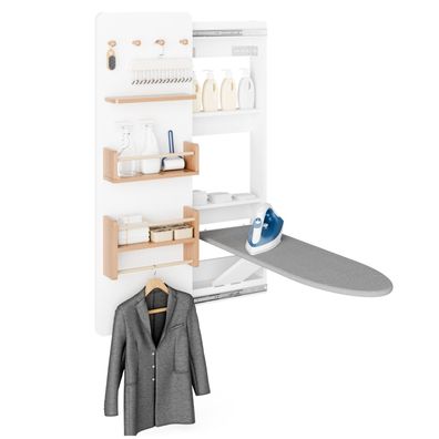 Wandmontierter Bügelschrank mit klappbarem Bügelbrett