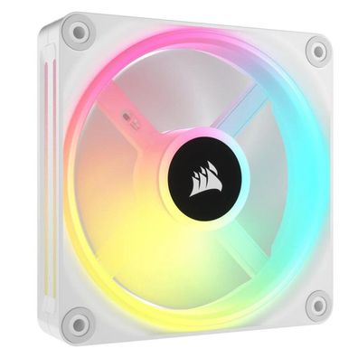Corsair Corsair Lüfter 120 * 120 * 25 QX120 RGB LED Fan White Single