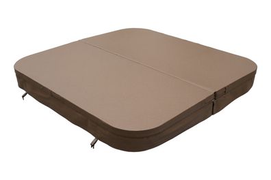Thermoabdeckung für Whirlpool Outdoor Spa 215x215cm in braun Außenwhirlpool Hot Tub