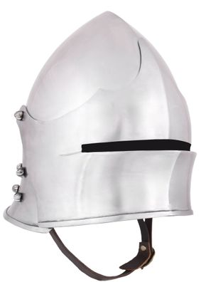 Englischer Schaller, Mittelalter Helm mit Polsterinlay, 15. Jh., 1,6 mm Stahl