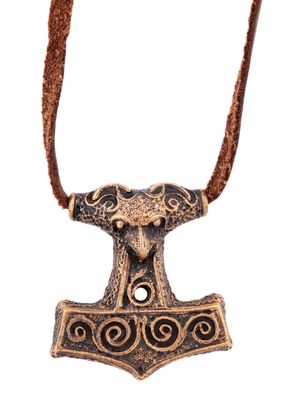 Kettenanhänger Thorhammer aus Schonen, Bronze