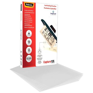Fellowes Laminierfolien 125mic DIN-A4 glänzend- 100 Folien 5307407