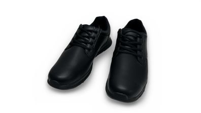 Shoes for Crews Saloon II Herren Arbeitsschuhe Leder schwarz rutschhemmend