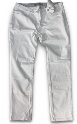 BP Damen Slim-Fit Jeans Weiß Komfort-Stretch Größe 34/34